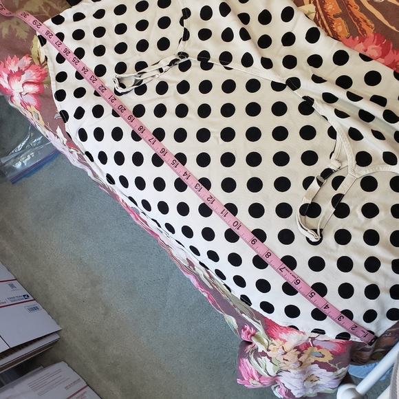 SOLD-Torrid Ava Polka Dot Stretch Challis Cami Top - Picture 10 of 10